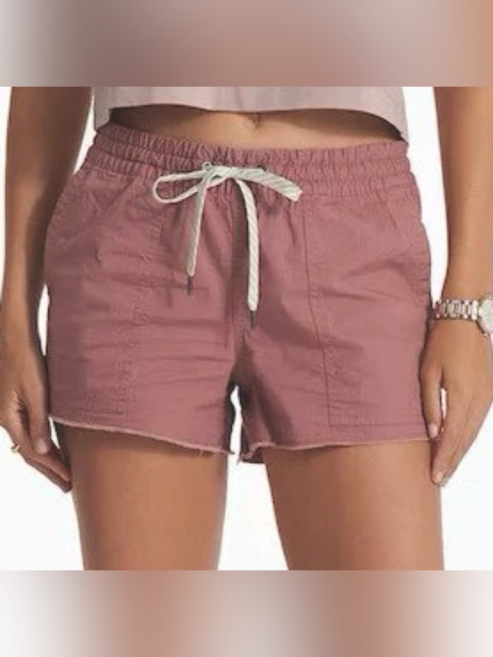 Vuori DuraTerra Vintage Ripstop Marsala Mauve Shorts Size M